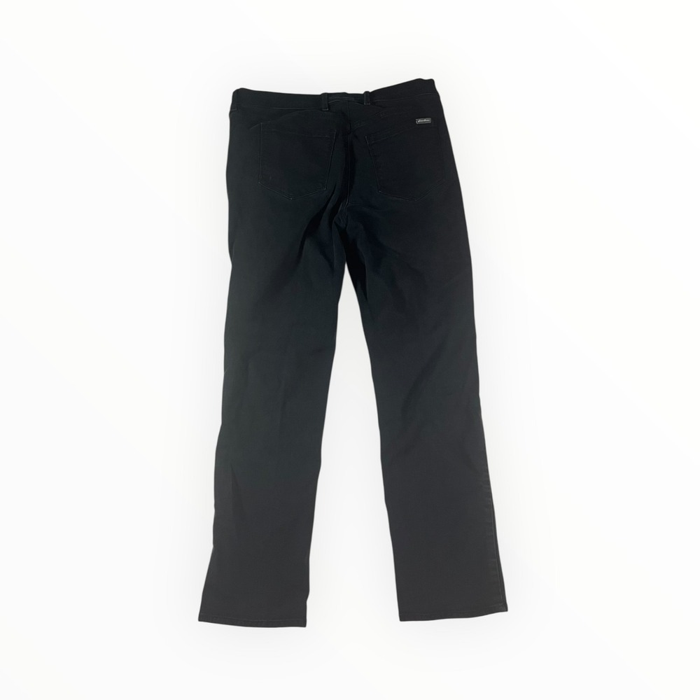 Eddie Bauer Women's Black Curvy Fit Straight Leg Jeans Size 14 - Picture 9 of 16
